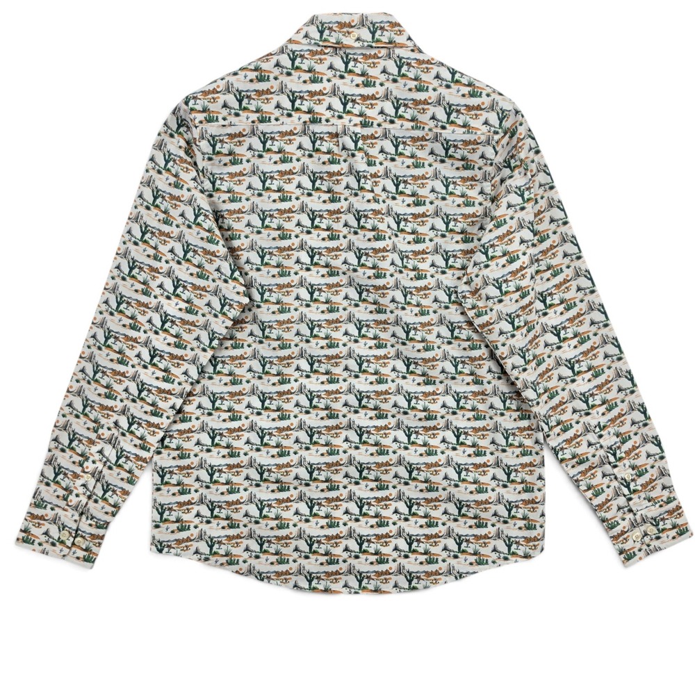 Rocking K Ranchwear Kennington M Desert Cactus Western Shirt Cotton Cowboy NWT - Picture 3 of 6